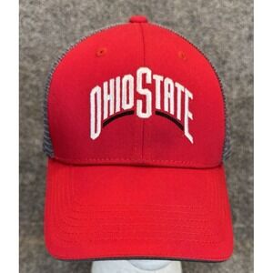 Ohio State Buckeyes Trucker Hat Red Gray Mesh Snapback Captivating Headwear